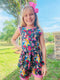 Girls Mouse Princess Shorts Set with Matching Bow - Bowtism